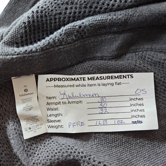 Lululemon Womens Find Your Light Wrap Heathered Gray Moonwalk Silk Camo Cardigan - Picture 14 of 15